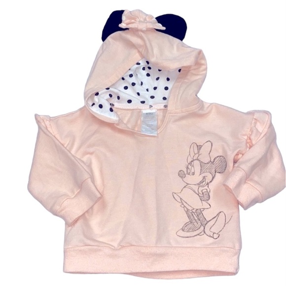 Disney Baby Minnie Mouse hooded sweatshirt 6-9 months - Picture 1 of 7
